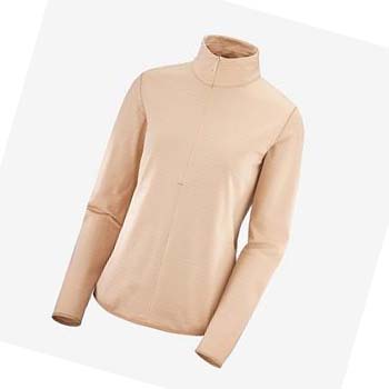 Salomon ESSENTIAL LIGHTWARM Kadın Kapüşonlu Sweatshirt Pembe | TR 2522BEX